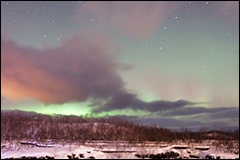 Polar lights in Lapland