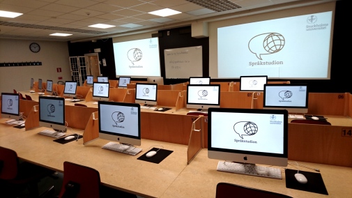 Språkstudion har datorrum specialutrustade för språkträning. Foto: Språkstudion