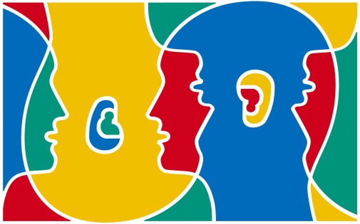 Logotyp för Europeiska språkdagen.